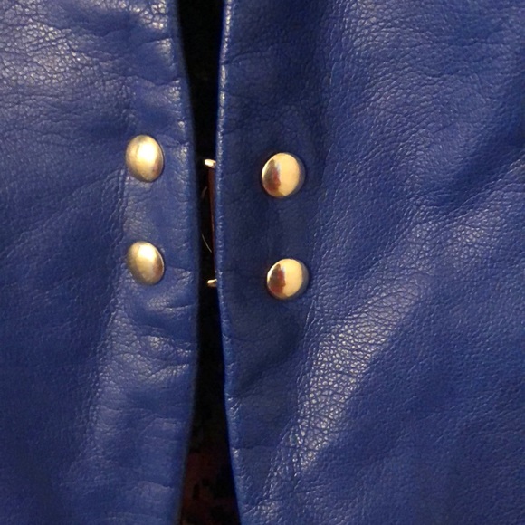 RARE Black River Faux Leather Violet/Indigo Jacket - Picture 5 of 8